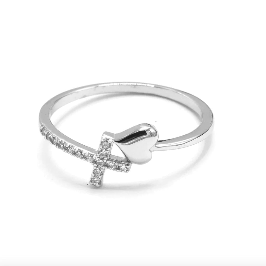 Cross Heart Ring | The Bead Shop Laguna Beach