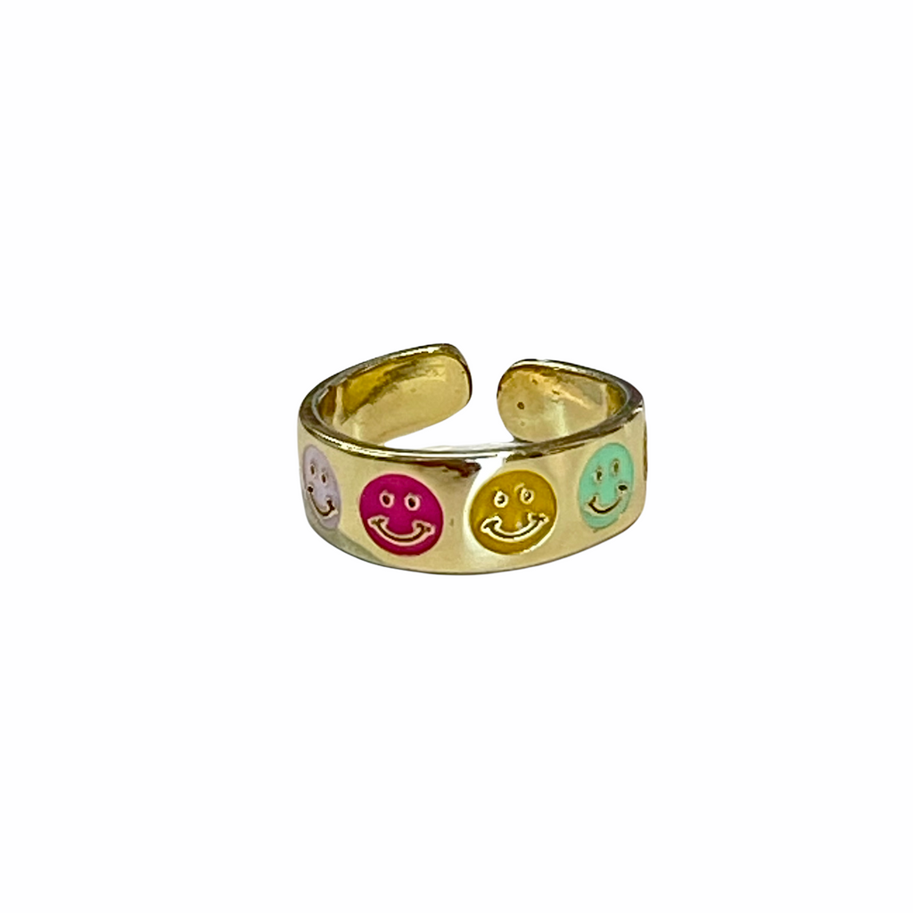 Smiley face hot sale ring